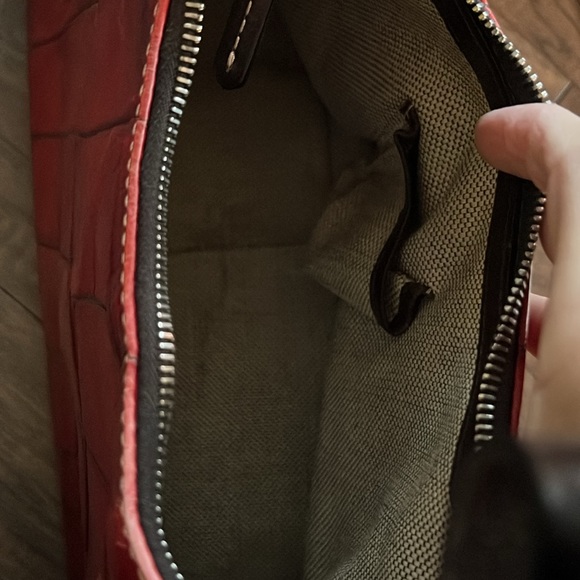 Dooney and Bourke Red Crocodile hobo - Picture 3 of 3